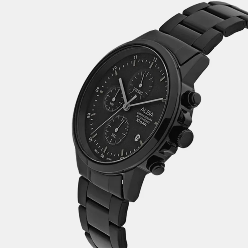 Alba AM3857X1 Black Dial Chronograph Watch - Image 2