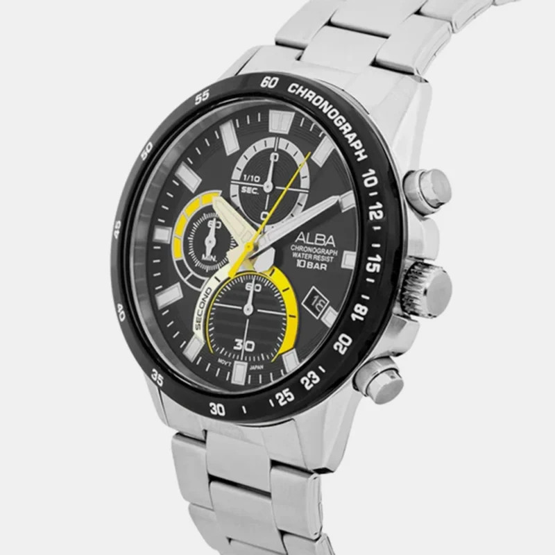 Alba AM3963X1 Charcoal Black Chronograph Watch - Image 2