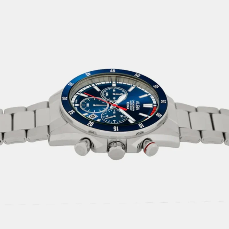 Alba AT3J27X1 Deep Blue Dial Chronograph Watch - Image 3