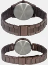 Timex Couple Brown Couple Analog Stainless Steel Watch TW00PR295 - Image 4