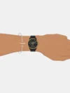 Timex Men's Black Chronograph Leather Watch TWEG18902 - Image 4