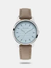 Champion your style with this elegant piece from Titan's Karishma collection for women. The champagne-colored dial with a de-plated circular design and crystal-studded hour marks is paired with a golden stainless steel strap. Elevate your ensemble by pairing it with a champagne-colored evening gown and gold heels for a luxurious and graceful appearance