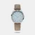 Make a statement in the office with this elegant workwear watch showcasing a blue dial and a stylish grey leather strap. Combine it seamlessly with a navy blue pinstripe suit, a light blue button-down shirt, and brown leather loafers for a polished and modern look that exudes confidence