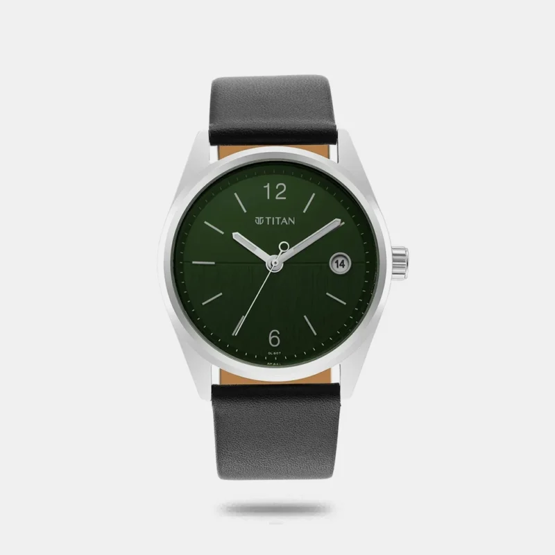 Titan Green Dial Analog with Date Watch for Men NS1729SL07