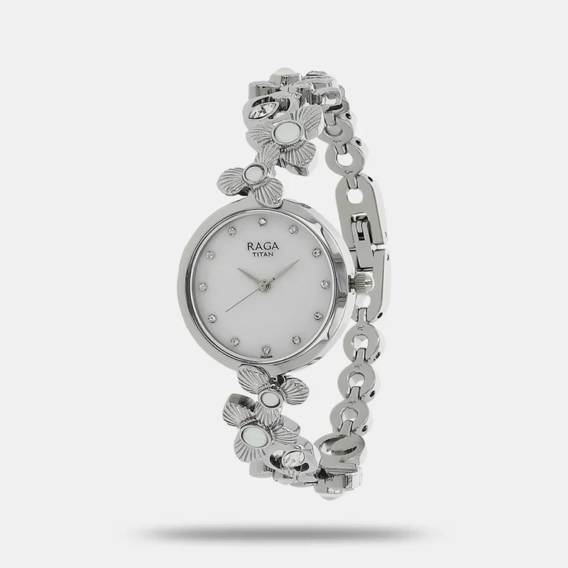 Titan Raga Aurora Mother of Pearl Dial Women Watch With Metal Strap NK95048SM01 - Image 2