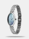 Titan Aura Quartz Analog Mother Of Pearl Dial Stainless Steel Strap Watch for Women 95246SM01 - Image 2