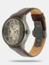 Titan Maritime Black Dial Automatic Leather Strap Watch for Men NQ1793KL01 - Image 2