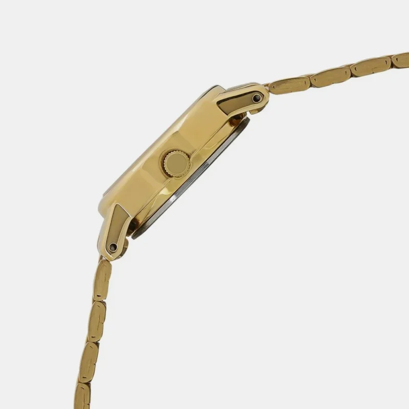 Titan Quartz Analog Champagne Dial Stainless Steel Strap Watch for Women NP2593YM01 - Image 3