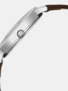 Titan Workwear Quartz Analog Silver Dial Brown Leather Strap Watch For Women 2732SL02 - Image 3