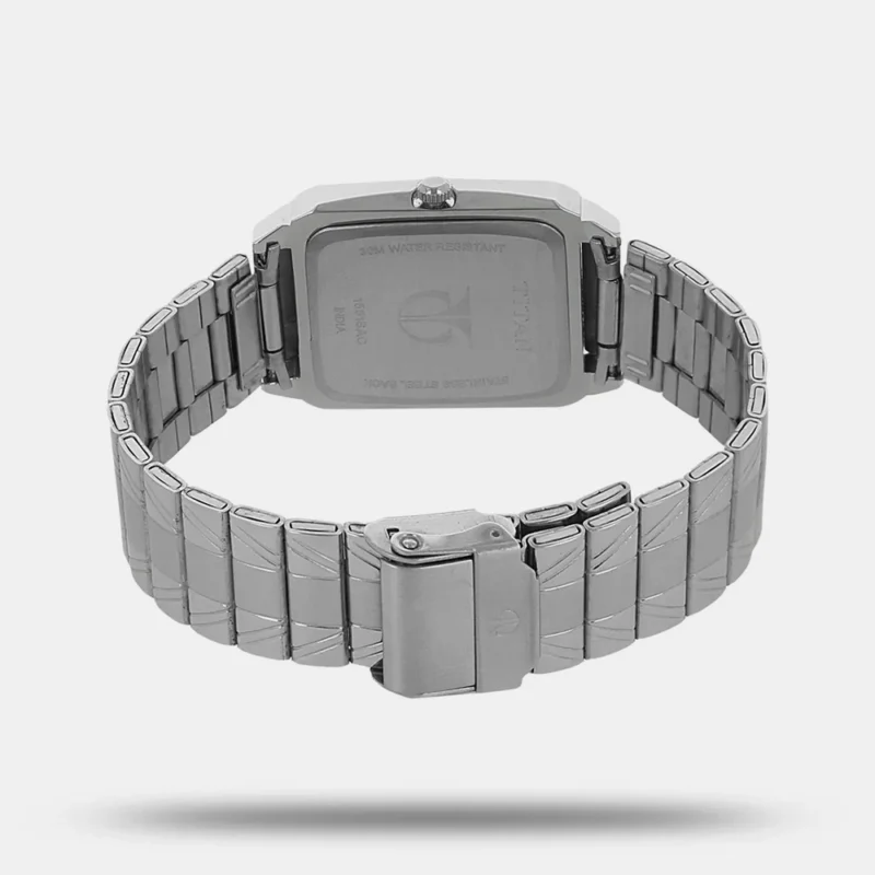 Titan Quartz Analog with Day and Date Silver Dial Stainless Steel Strap Watch for Men NL1581SM03 - Image 4