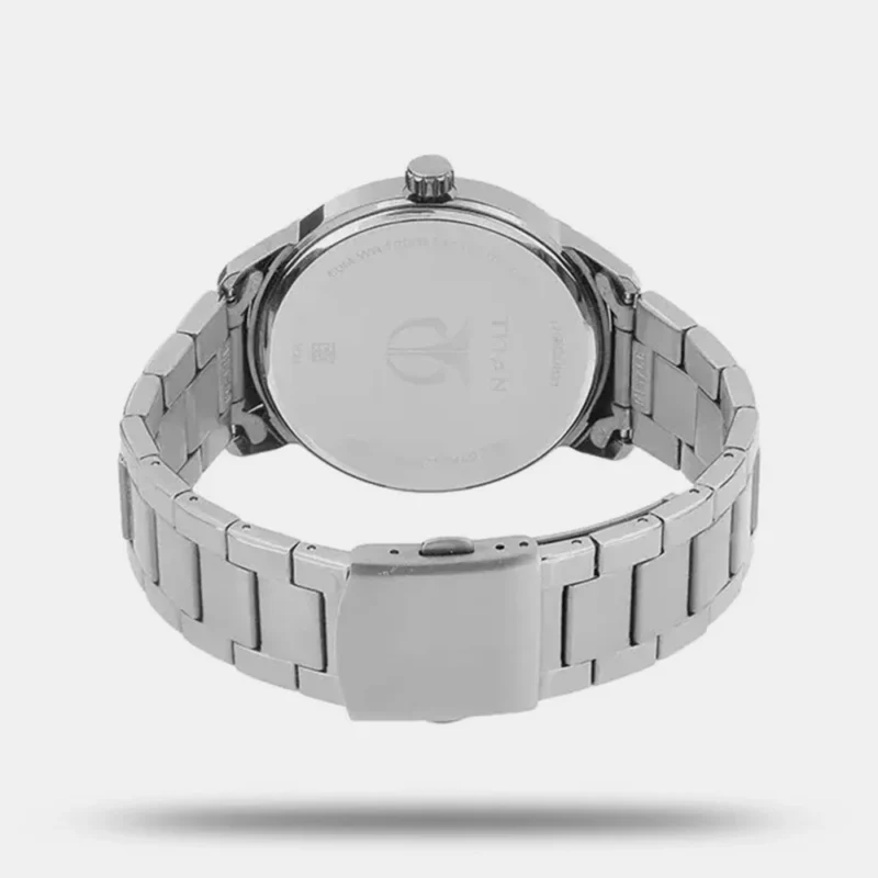 Titan Men Stainless Steel Analog Grey Dial Watch NP1756QM01 - Image 3