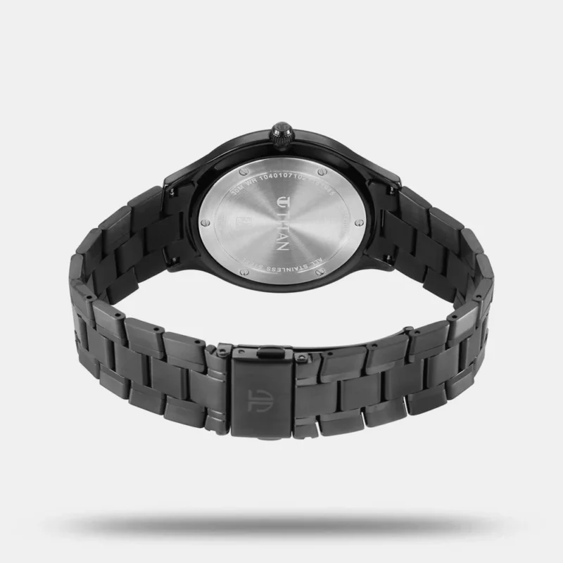 Titan Anthracite Dial Analog with Date Stainless Steel Strap watch for Men NR90142QM02 - Image 4