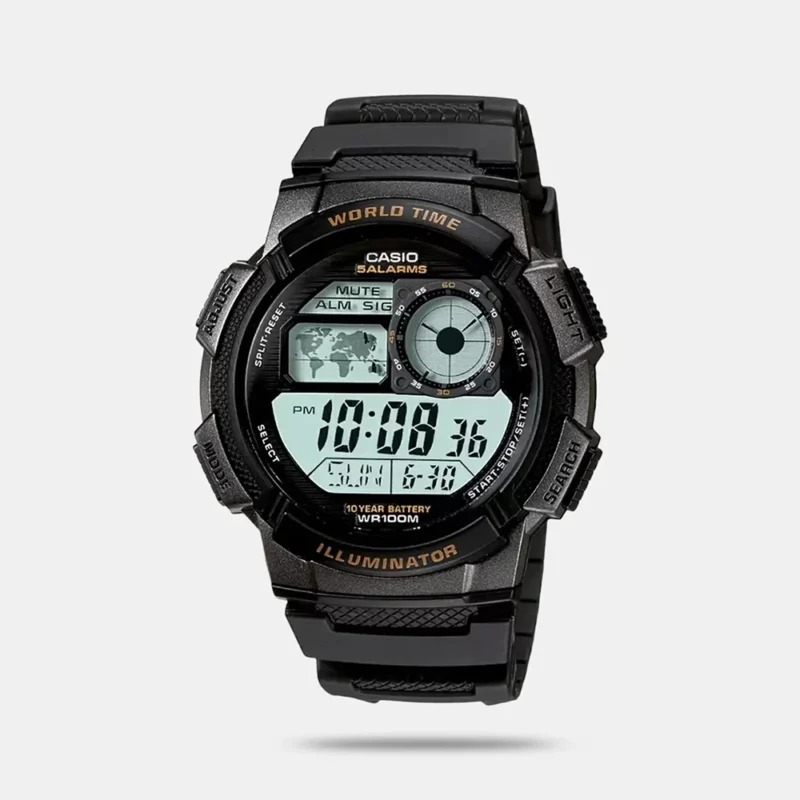 Casio Youth Unisex Digital Resin Watch D080 - AE-1000W-1AVDF