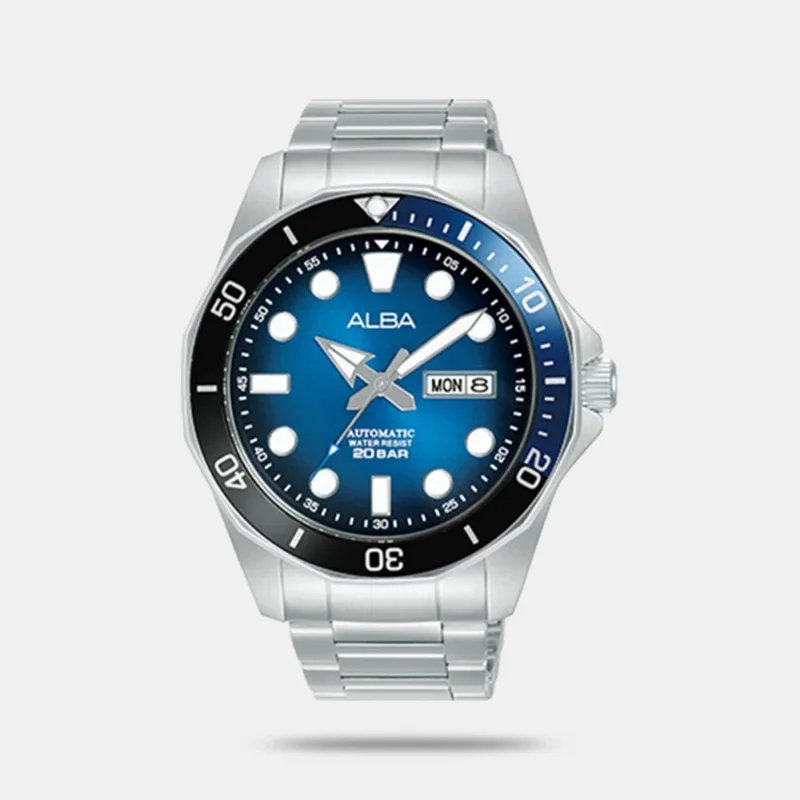 Alba AL4543X1 Blue-Black Gradation Dial Automatic Watch