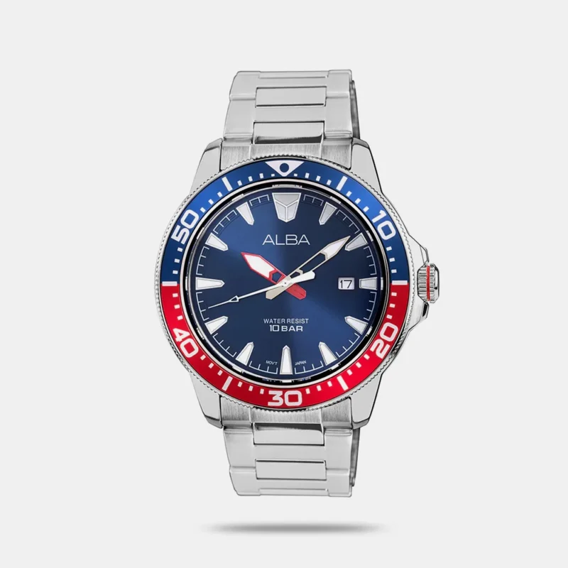 Alba AS9T97X1 Blue & Red Dial Quartz Watch