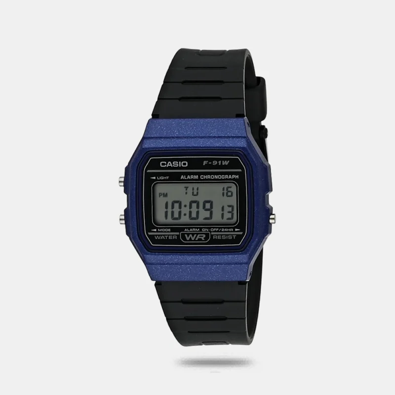 Casio Youth Digital Black Dial Unisex F-91WM-2ADF - D247