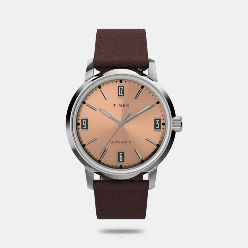 Timex Men Marlin® Automatic 40mm Leather Strap Watch TW2W33800U9