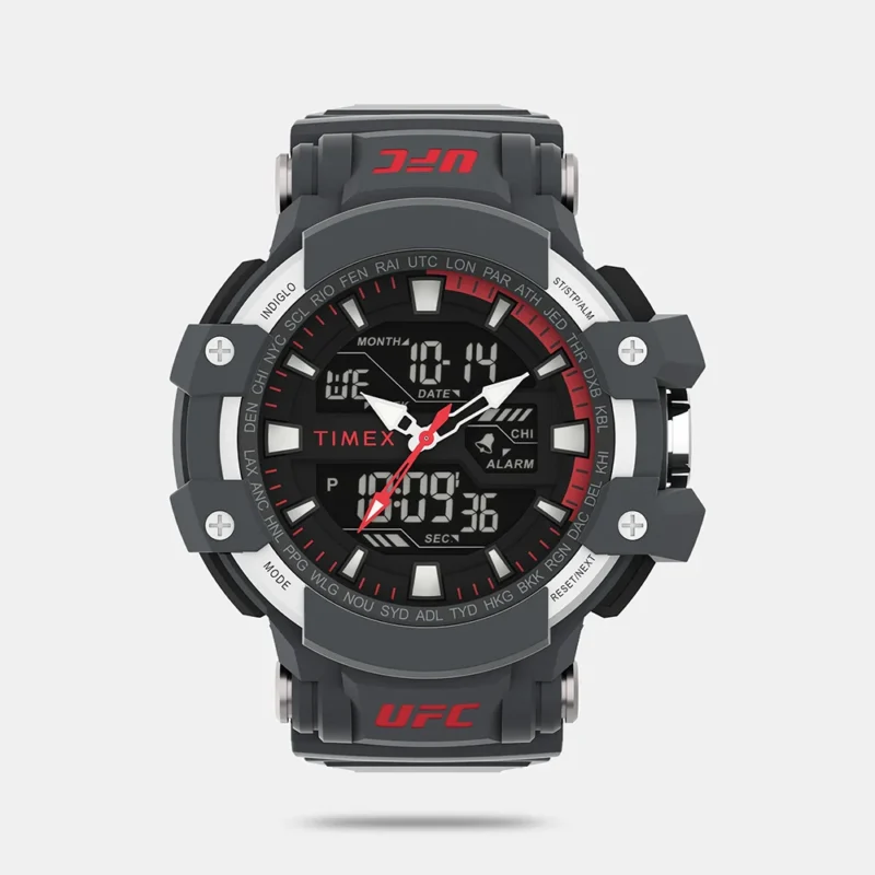 Timex UFC Strength Men Black Analog Resin Watch TW5M519000D