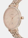 Fossil Women's Rose Gold Analog Stainless Steel Watch ES3546 - Image 2