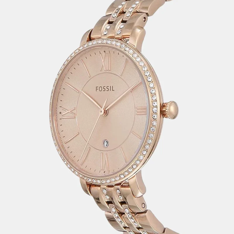 Fossil Women's Rose Gold Analog Stainless Steel Watch ES3546 - Image 2