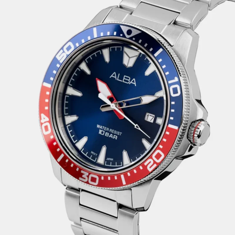 Alba AS9T97X1 Blue & Red Dial Quartz Watch - Image 2