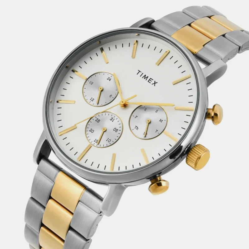 Timex Men Warm Silver Round Multifunction Dial Watch- TWEG20026 - Image 2