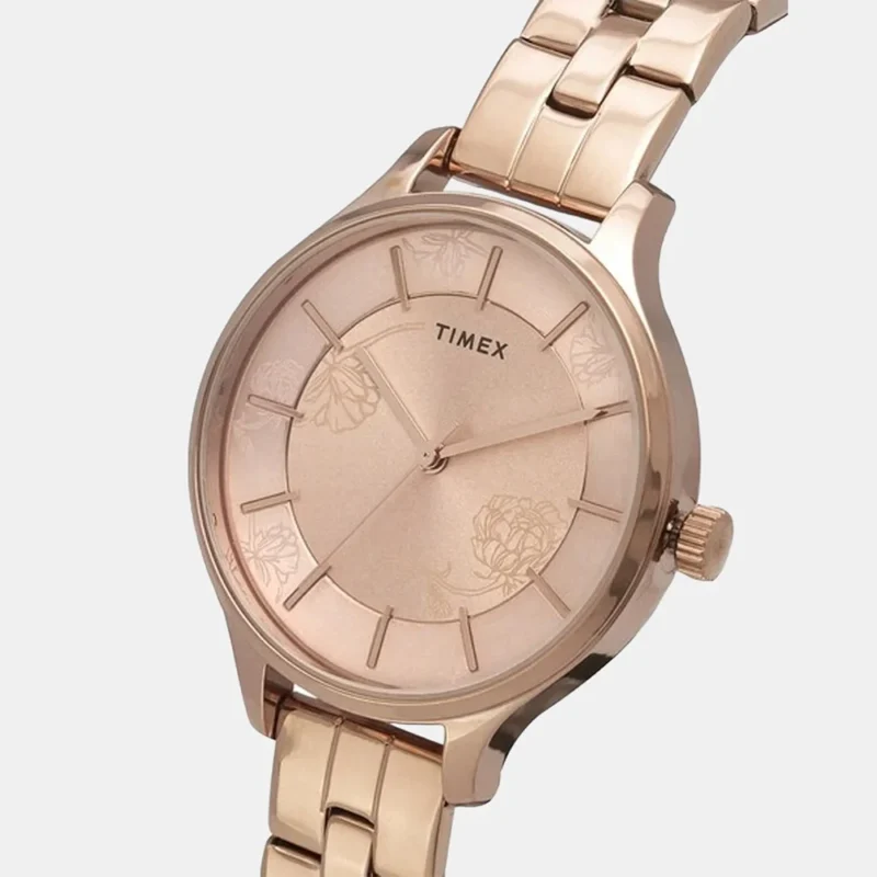 Timex Women's Pink Analog Stainless Steel Watch TWEL14808 - Image 2