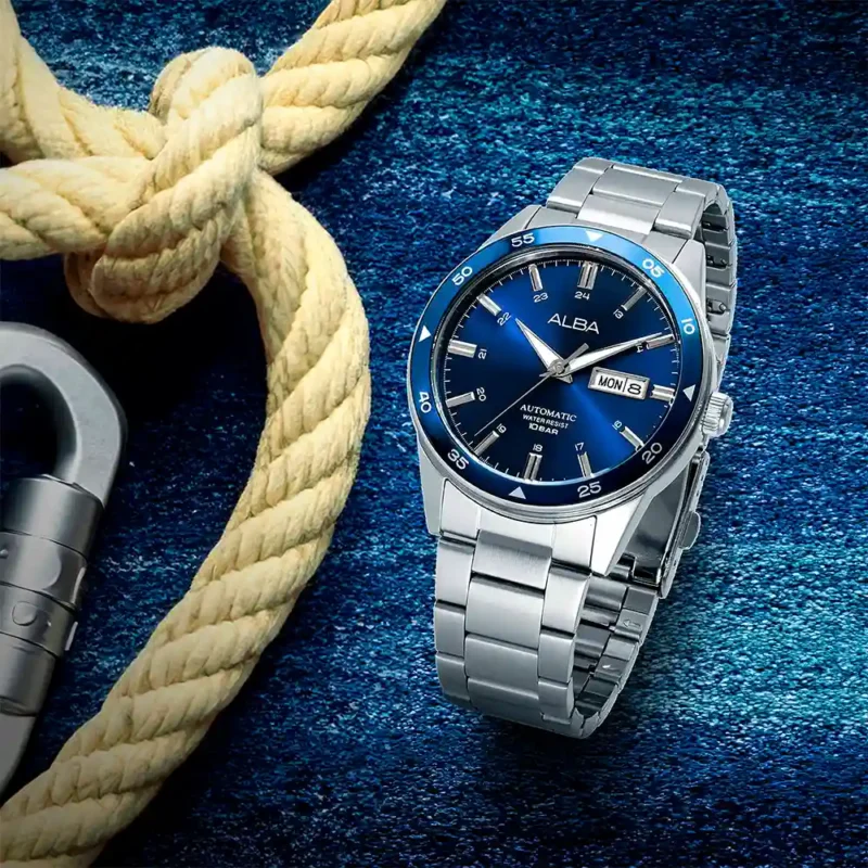 Alba AL4593X1 Blue Dial Automatic Watch - Image 4