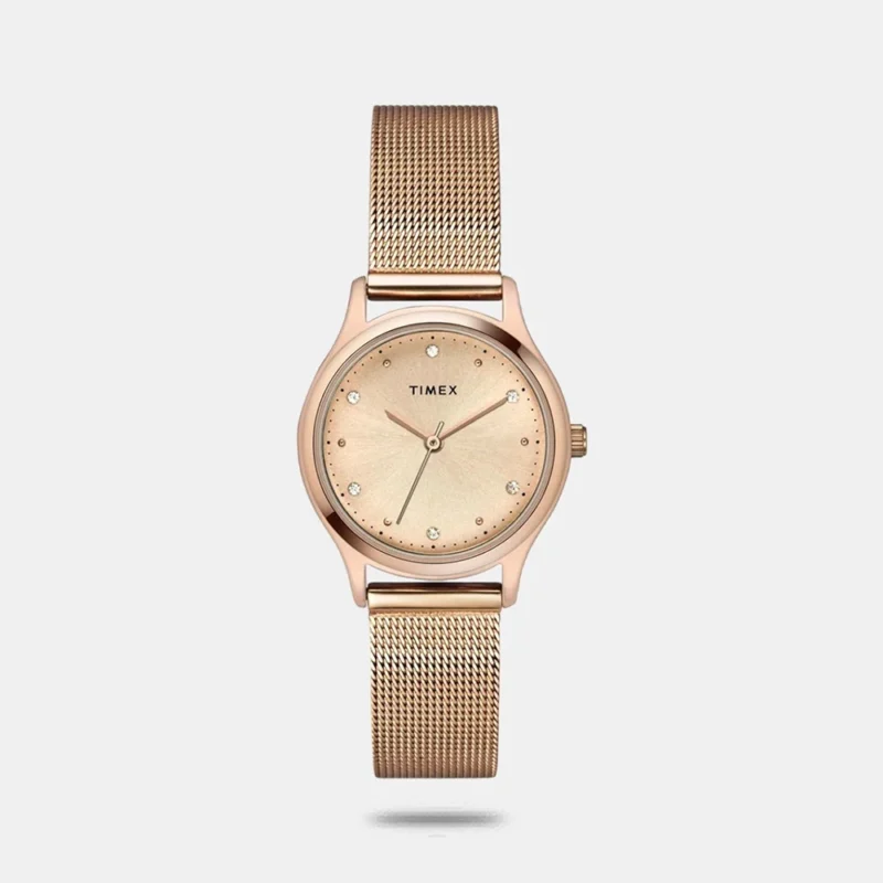 Timex Women's Rose Gold Analog Stainless Steel Watch TW0TL8710
