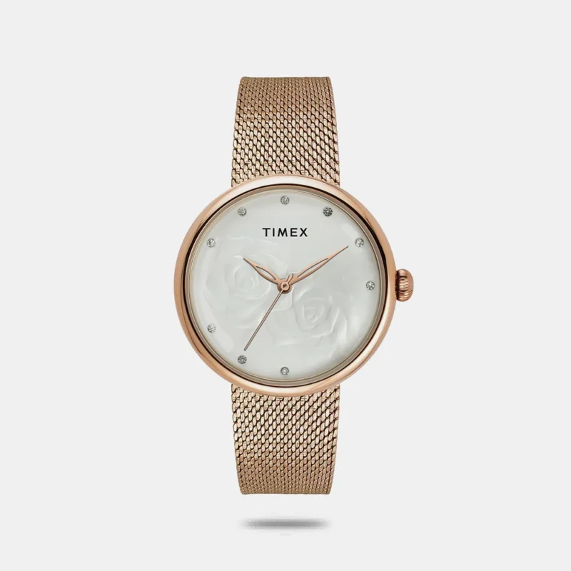 TIMEX Women White Round Dial Analog Watch - TWEL19302