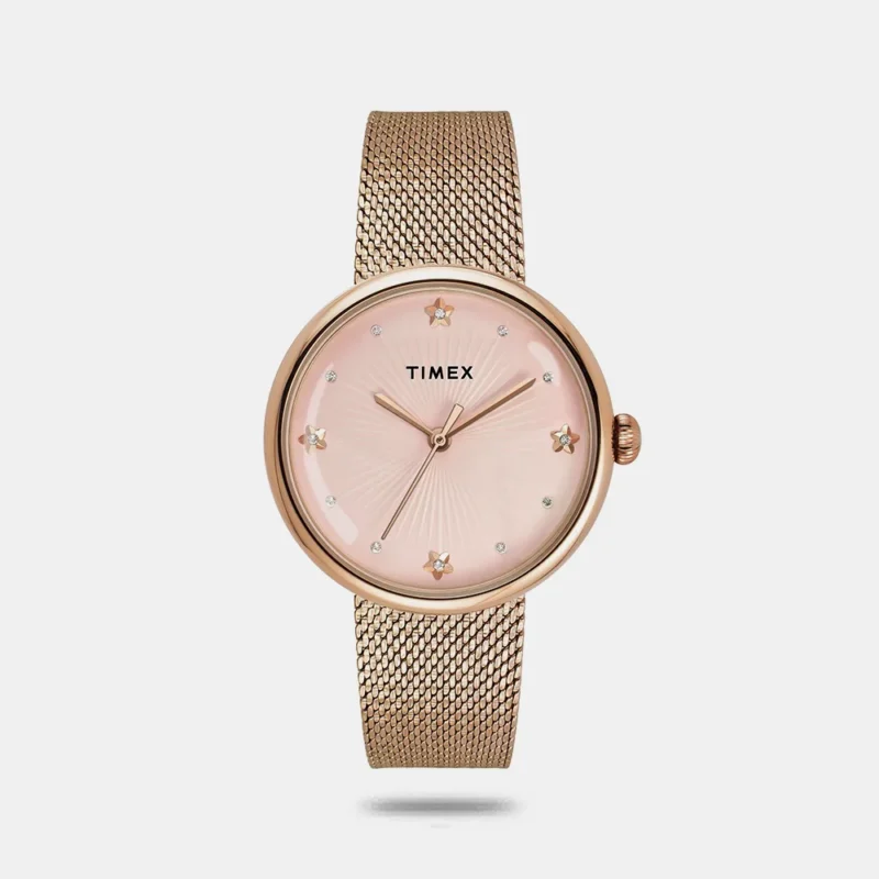 TIMEX Women Pink Round Dial Analog Watch - TWEL19304