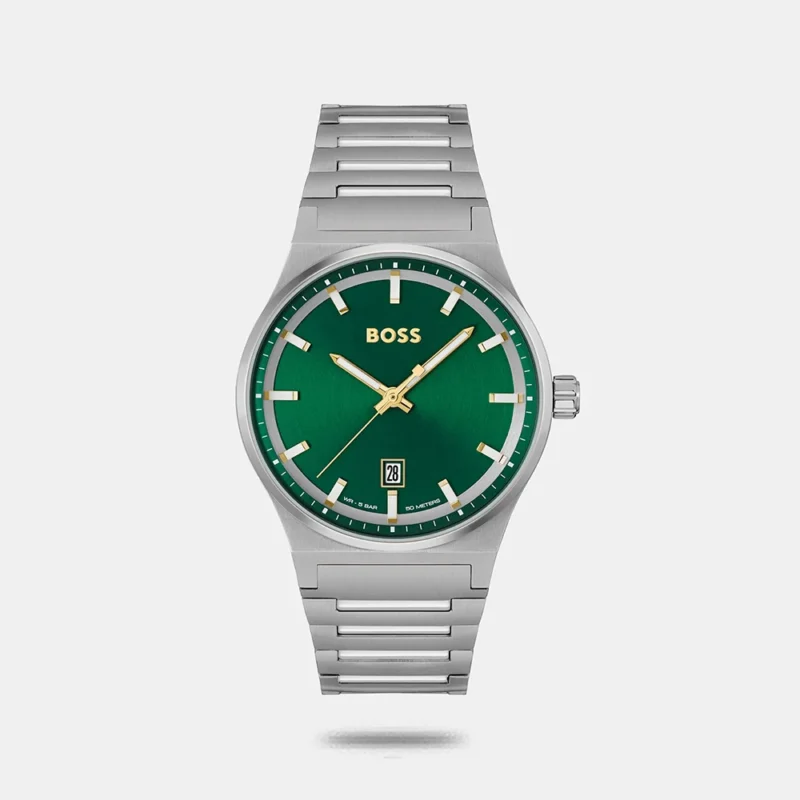 Boss Candor Men's Green Analog Stainless Steel Watch 1514079