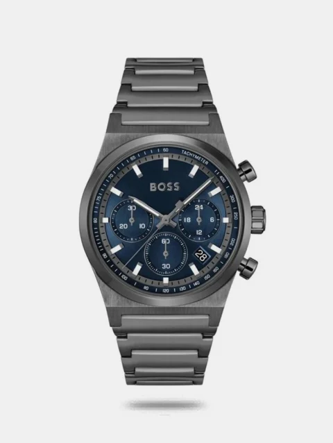 BOSS Candor Chrono Quartz Fashion Chrono Blue Round Dial Men's Watch - 1514223