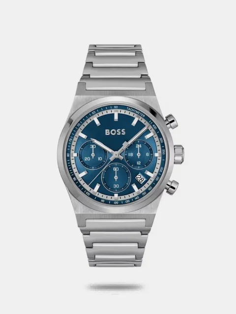 BOSS Candor Chrono Quartz Fashion Chrono Blue Round Dial Men's Watch - 1514250