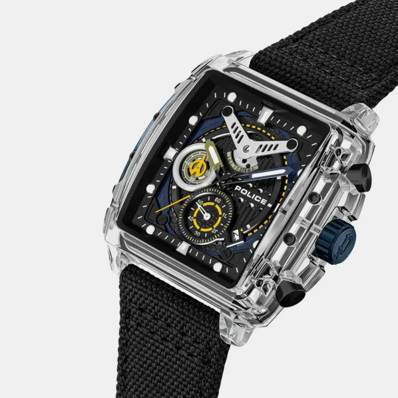 Police Quartz Chronograph Black Dial Strap Watch For Men PLPEWGC00770X1 - Image 2