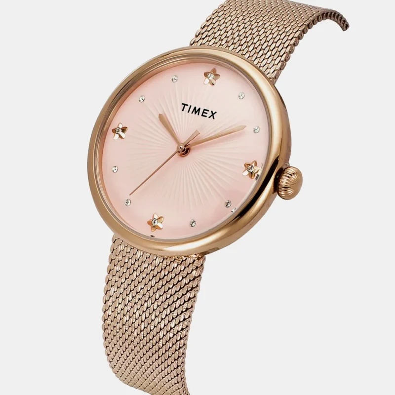 TIMEX Women Pink Round Dial Analog Watch - TWEL19304 - Image 2