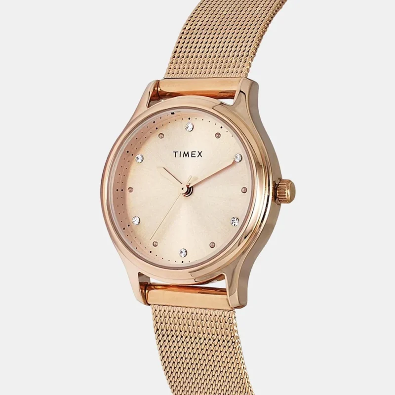 Timex Women's Rose Gold Analog Stainless Steel Watch TW0TL8710 - Image 2