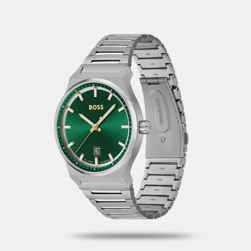 Boss Candor Men's Green Analog Stainless Steel Watch 1514079 - Image 2
