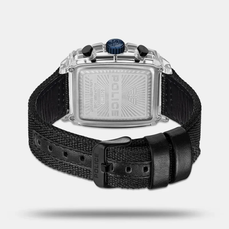 Police Quartz Chronograph Black Dial Strap Watch For Men PLPEWGC00770X1 - Image 3