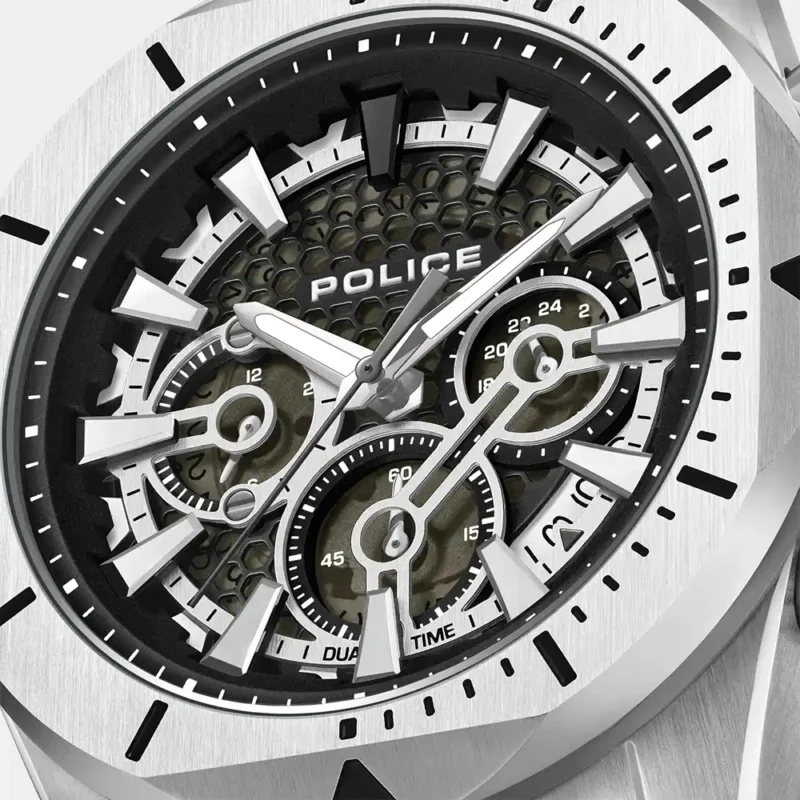 Police Men's Brown Multifunction Leather Watch PLPEWGF0054501 - Image 3