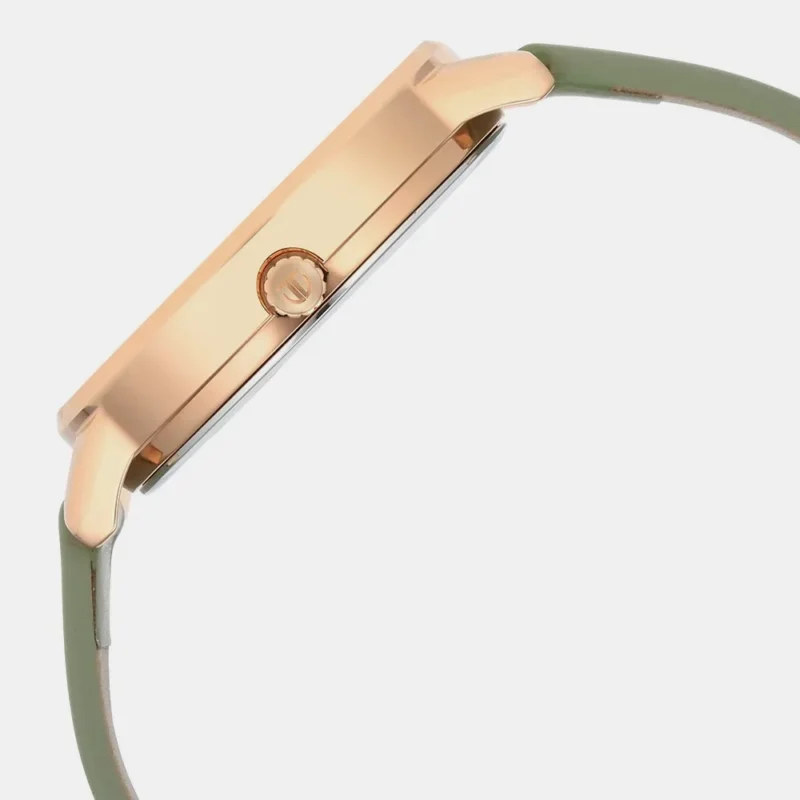 Titan Neo Green Dial Analog Leather Strap Watch for Women 2648WL06 - Image 3
