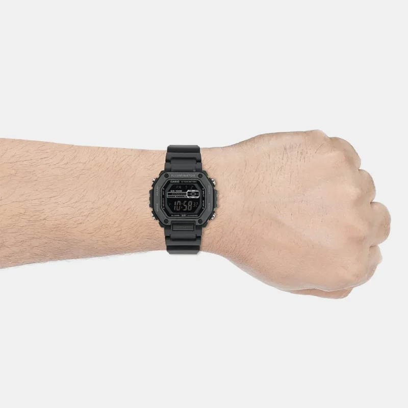Casio Youth Unisex Black Digital Resin Watch MWD-110HB-1BVDF - D349 - Image 4