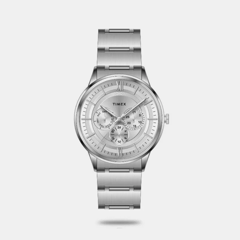 Timex Men's Premium Silver Dial Analog Watch - TWEG28000