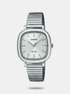 Introducing a whole new style of chronograph — a multi-dial analog watch in a bold yet sporty metal design. The hairline and mirror finishes on the metal bezel give this timepiece a striking and sophisticated textural appeal, and casual sporty touches like the raised indexes and inset dials and subtle sunray dial close the deal. As much function as design, water resistance up to 100 meters, stopwatch, and more deliver what you need on your most active days.