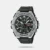 Introducing a whole new style of chronograph — a multi-dial analog watch in a bold yet sporty metal design. The hairline and mirror finishes on the metal bezel give this timepiece a striking and sophisticated textural appeal, and casual sporty touches like the raised indexes and inset dials and subtle sunray dial close the deal. As much function as design, water resistance up to 100 meters, a stopwatch, and more deliver what you need on your most active days.