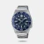 Satisfy your active, adventurous side with an analog timepiece that exudes the bold confidence of a professional diver. Water resistance up to 50 meters and the date display at the 4 o’clock position add an extra handy touch. Dial Colour : Blue.