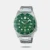 Satisfy your active, adventurous side with an analog timepiece that exudes the bold confidence of a professional diver. Water resistance up to 50 meters and the date display at the 4 o’clock position add an extra handy touch. Dial Colour : Green .