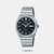 Go for bold, streamlined style with a classic, easy-read analog watch featuring a metal octagonal case. Enjoy handy functions like water resistance up to 50 meters and date-day display.