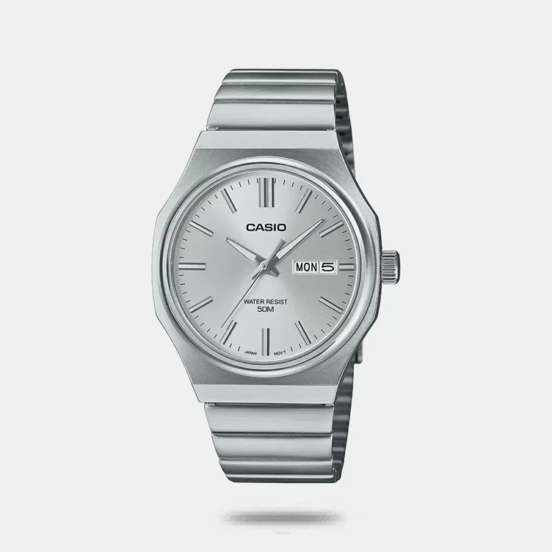 Casio Enticer Men Silver Dial Analog Stainless Steel Watch MTP-E735D-7AVDF - A2417