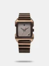 Give your wrist the perfect blend of style and comfort by wearing this men's analog watch from Fastrack. Functional on a quartz movement and protected by a sapphire glass, the black square dial is housed in a 45 mm case. It displays plain three hands. The stainless steel strap comes in a black hue that further elevates the look of the watch. Besides, it is completed with a push-button clasp to ensure a secure fit on the wrist.